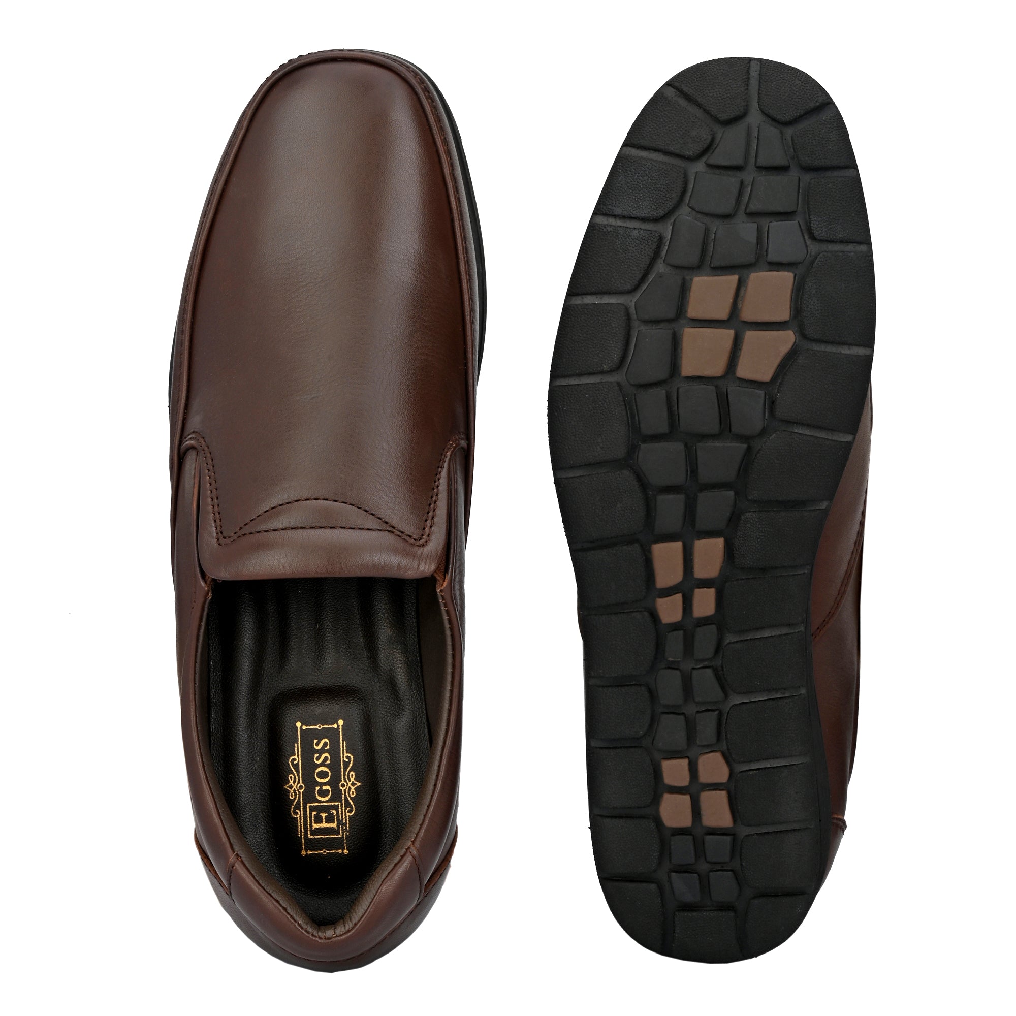 Egoss Comfortable Slip On Leather Shoes For Men