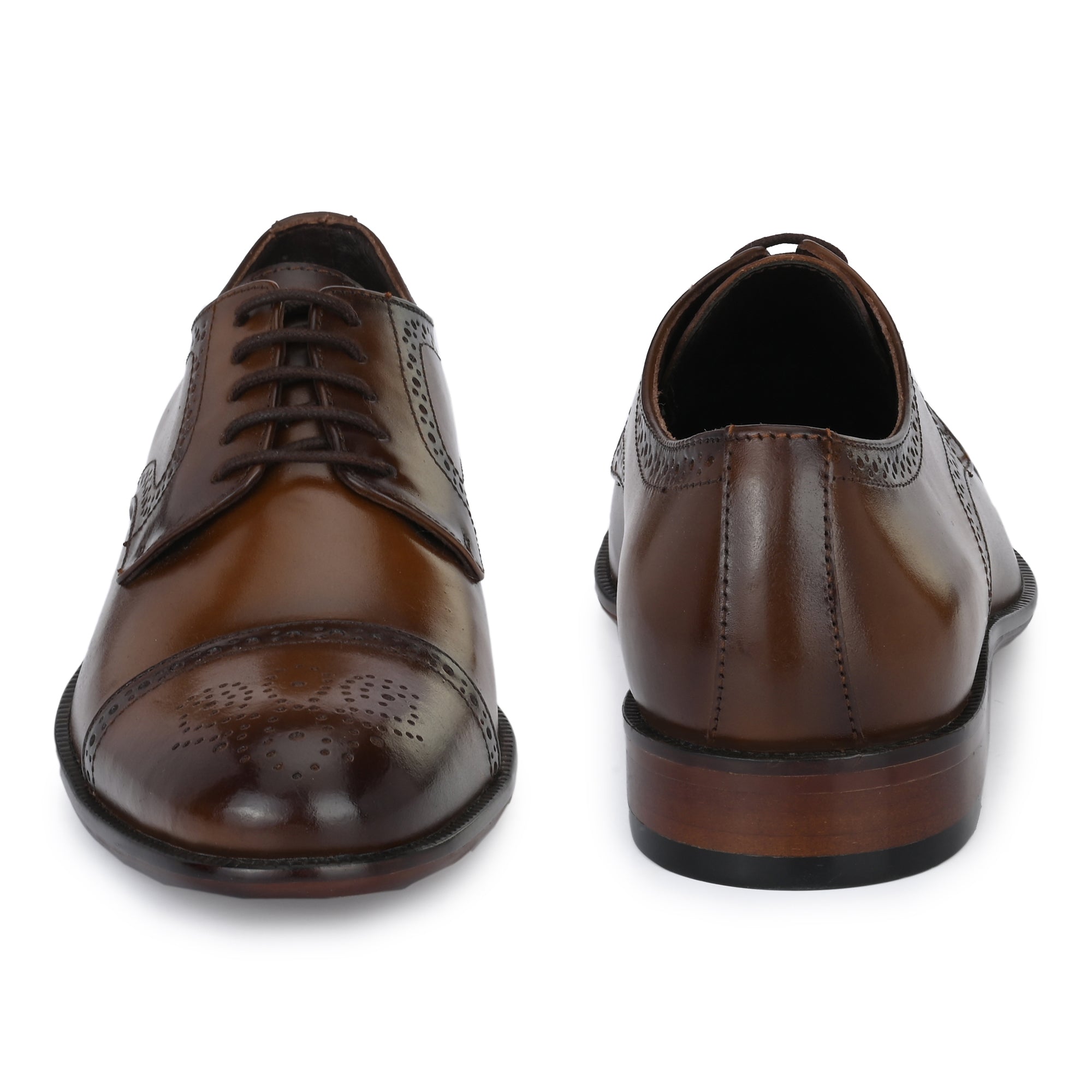 Egoss Formal Lace-Up Semi-Brogues For Men