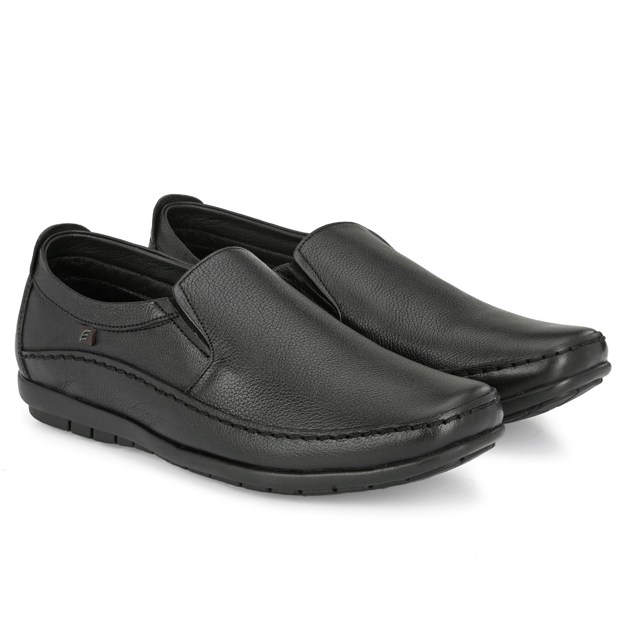 Egoss Leather Casual Slip On Shoes For Men