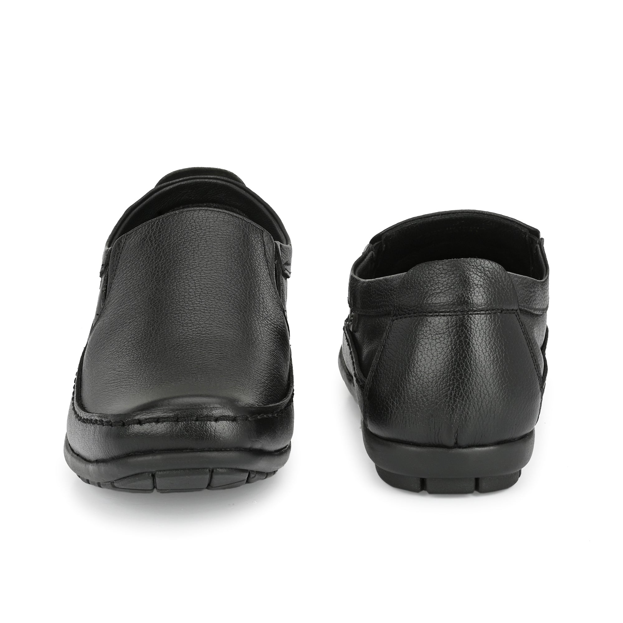 Egoss Leather Casual Slip On Shoes For Men