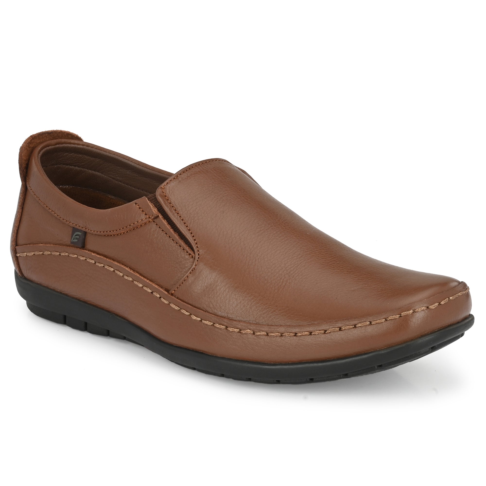 Egoss Leather Casual Slip On Shoes For Men