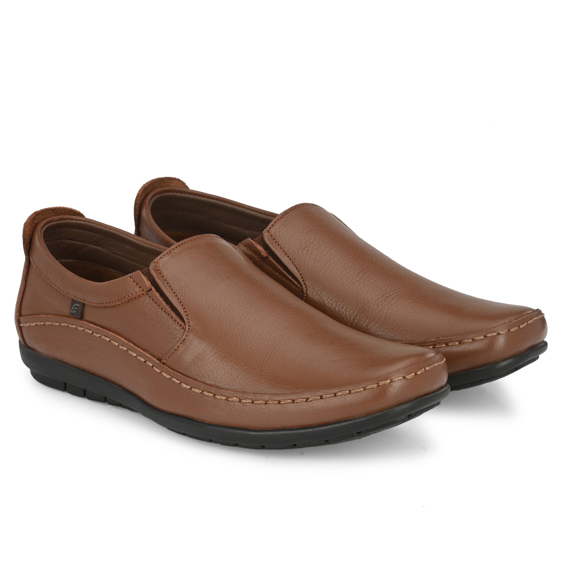 Egoss Leather Casual Slip On Shoes For Men